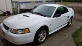 4th generation white 2000 Ford Mustang V6 automatic For Sale