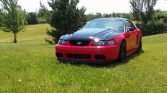 4th gen red 2003 Ford Mustang GT V8 5spd manual For Sale
