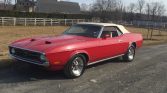 1st gen classic red 1972 Ford Mustang convertible For Sale