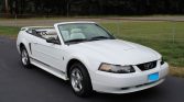 4th gen white 2004 Ford Mustang convertible V6 For Sale