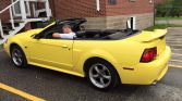 4th gen yellow 2001 Ford Mustang GT 5spd manual For Sale