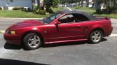 4th gen red 2004 Ford Mustang V6 convertible auto For Sale