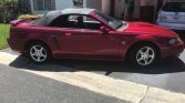 4th gen red 2004 Ford Mustang V6 convertible auto For Sale