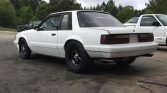 3rd gen white 1985 Ford Mustang street/strip car For Sale
