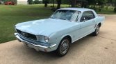 1st gen light blue 1966 Ford Mustang V8 automatic For Sale