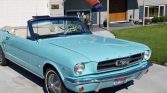 1st gen light blue 1965 Ford Mustang V8 convertible For Sale