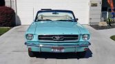 1st gen light blue 1965 Ford Mustang V8 convertible For Sale
