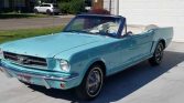 1st gen light blue 1965 Ford Mustang V8 convertible For Sale