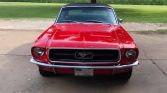 1st gen red 1967 Ford Mustang 289 V8 automatic For Sale