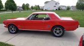 1st generation red 1966 Ford Mustang 289 automatic For Sale