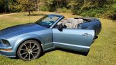 5th gen light blue 2005 Ford Mustang GT convertible For Sale