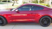 6th gen Ruby Red Metallic 2015 Ford Mustang manual For Sale