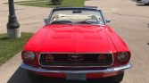 1st gen red 1968 Ford Mustang convertible automatic For Sale