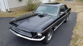 1st generation black 1968 Ford Mustang manual For Sale