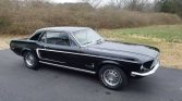 1st generation black 1968 Ford Mustang manual For Sale