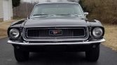 1st generation black 1968 Ford Mustang manual For Sale