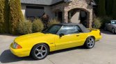 3rd gen yellow 1992 Ford Mustang LX convertible 5.0 For Sale