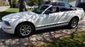 5th gen white 2005 Ford Mustang convertible auto For Sale