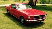 1st gen Candy Apple Red 1965 Ford Mustang Fastback For Sale