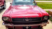 1st gen red 1965 Ford Mustang automatic 6 cylinder For Sale