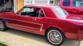 1st gen red 1965 Ford Mustang automatic 6 cylinder For Sale