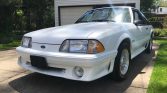 3rd gen Oxford White 1988 Ford Mustang GT 5spd manual For Sale