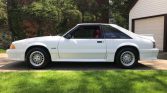 3rd gen Oxford White 1988 Ford Mustang GT 5spd manual For Sale