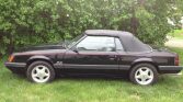 3rd gen black 1985 Ford Mustang LX convertible V8 For Sale