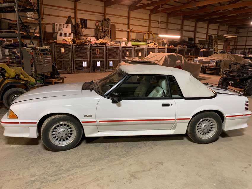 3rd gen white 1989 Ford Mustang LX convertible For Sale ...