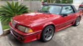 3rd generation red 1989 Ford Mustang GT automatic For Sale