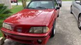 3rd generation red 1989 Ford Mustang GT automatic For Sale