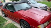 3rd generation red 1989 Ford Mustang GT automatic For Sale