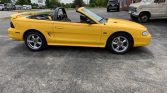 4th gen yellow 1995 Ford Mustang GT convertible V8 For Sale