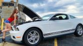 5th gen white 2010 Ford Mustang Premium V6 automatic For Sale