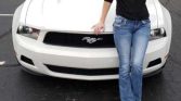 5th gen white 2010 Ford Mustang Premium V6 automatic For Sale