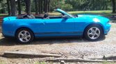 5th gen blue 2010 Ford Mustang convertible V6 auto For Sale