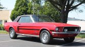 1st gen Candy Apple Red 1968 Ford Mustang CS 289 V8 For Sale