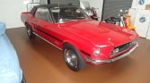 1st gen Candy Apple Red 1968 Ford Mustang CS 289 V8 For Sale