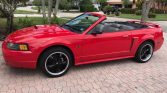 4th generation red 2002 Ford Mustang GT convertible For Sale