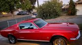 1st gen red 1967 Ford Mustang Fastback V6 automatic For Sale