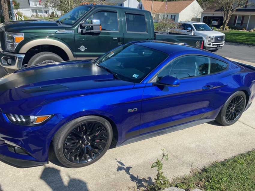 6th Gen Deep Impact Blue 2015 Ford Mustang Gt Premium For Sale