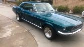 1st gen Metallic Green 1967 Ford Mustang GT V8 auto For Sale
