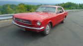 1st gen red 1965 Ford Mustang 4spd 6 cylinder For Sale