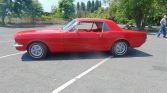 1st gen red 1965 Ford Mustang 4spd 6 cylinder For Sale