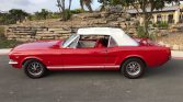 1st gen red 1966 Ford Mustang GT convertible For Sale