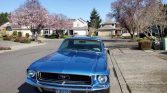 1st gen Acapulco Blue Metallic 1968 Ford Mustang For Sale