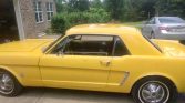 1st gen yellow 1965 Ford Mustang automatic For Sale