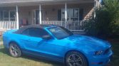5th gen Electric Blue 2011 Ford Mustang convertible For Sale