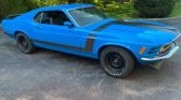 1st gen blue 1970 Ford Mustang Boss 302 manual For Sale