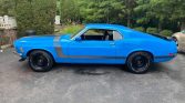 1st gen blue 1970 Ford Mustang Boss 302 manual For Sale